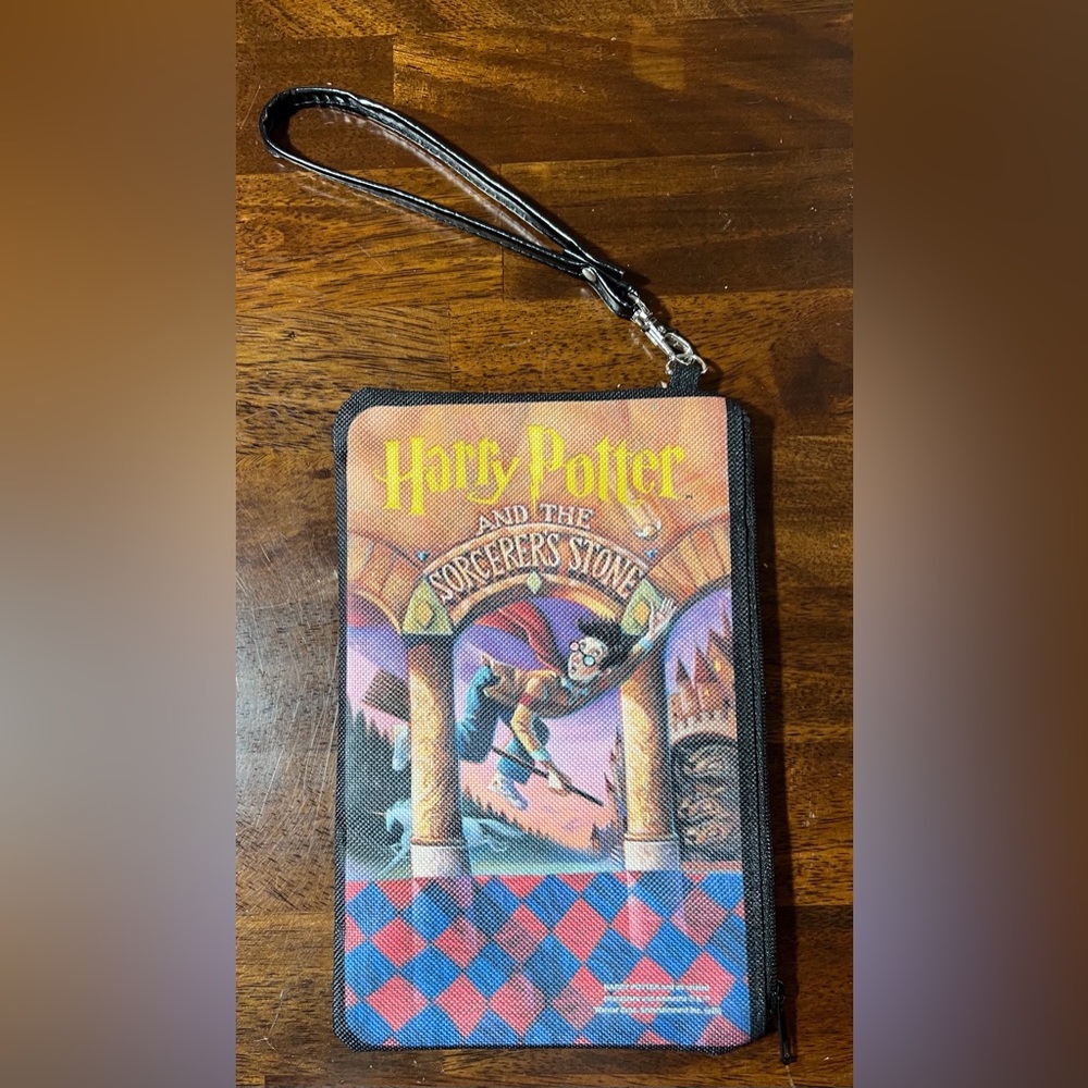 Harry Potter Sorcerer's Stone Wristlet Zip Around Wallet‎ Clutch